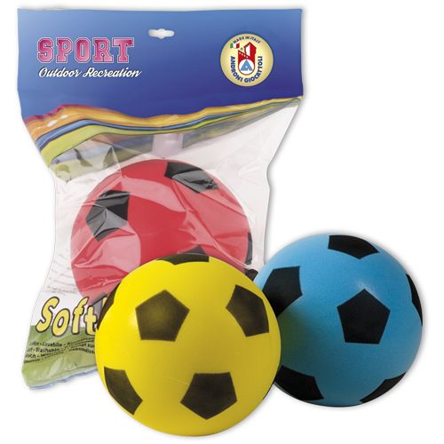 Androni Soft míč - průměr 20 cm, modrý