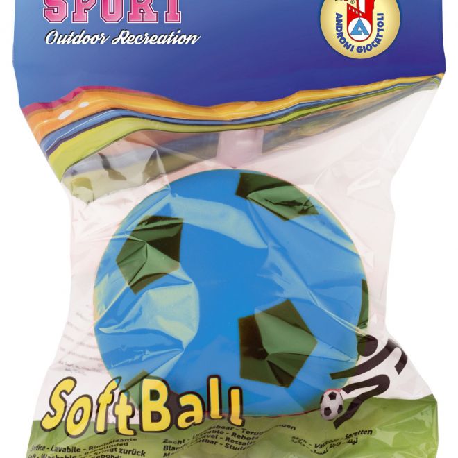 Androni Soft míč - průměr 20 cm, modrý