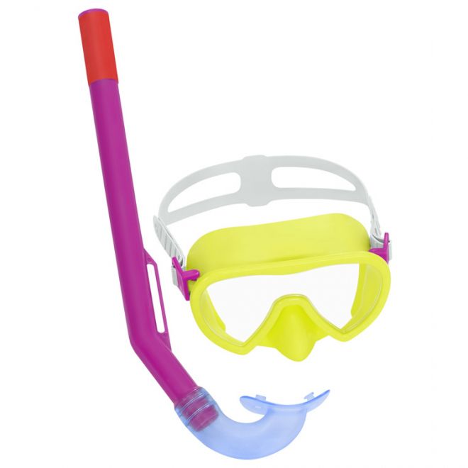 Maska plavecká + šnorchl Crusader – žlutá