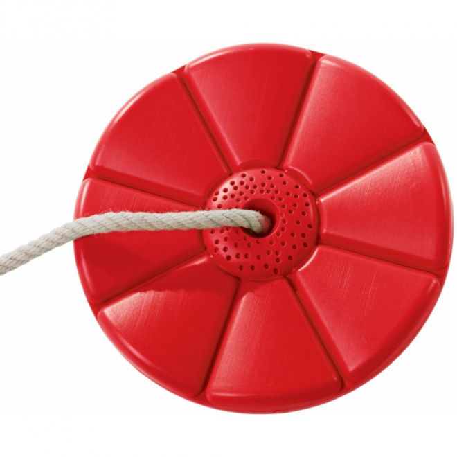Kruhová houpačka ve tvaru květiny – Červená