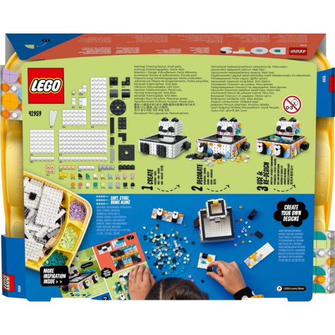 LEGO Dots 41959 Roztomilá pandí přihrádka