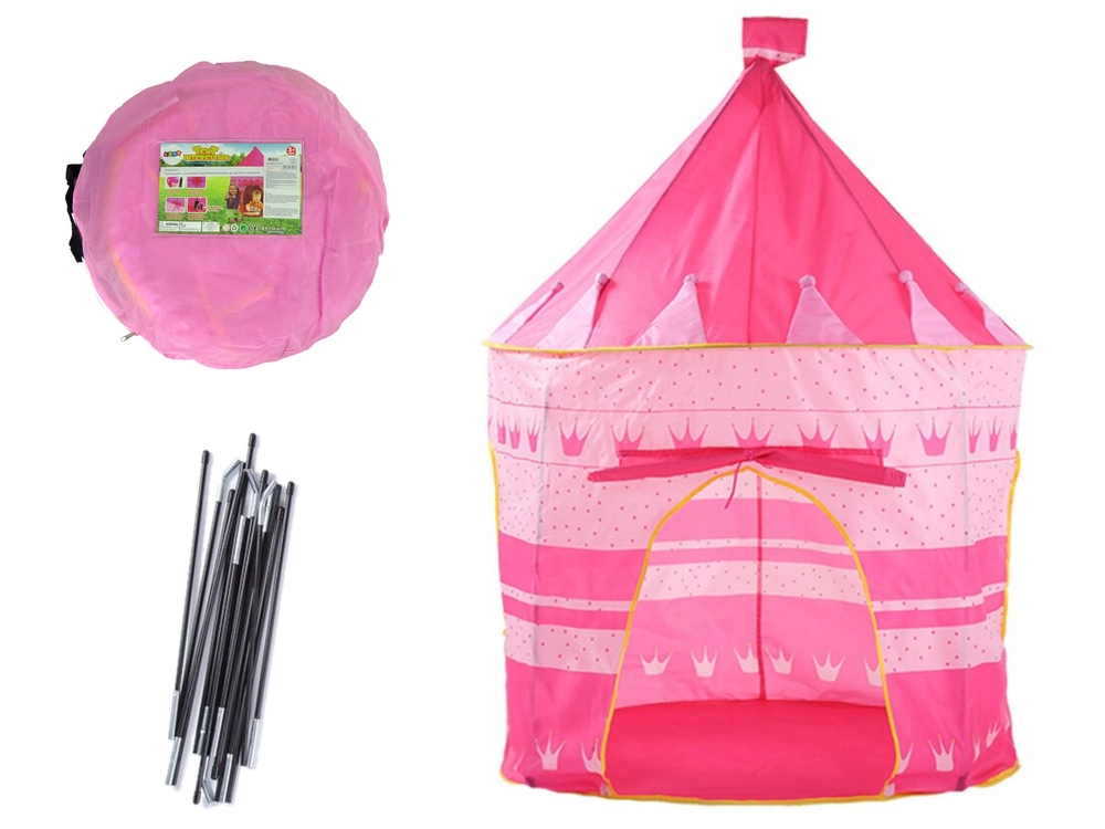 Lean Toys Stan Princess Palace Pro Děti Zahrada Crown Pink