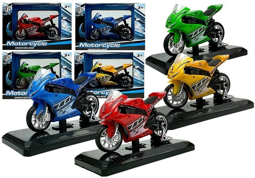 LEAN Toys Sportovní motocykl se zvuky 4 barvy 1:18