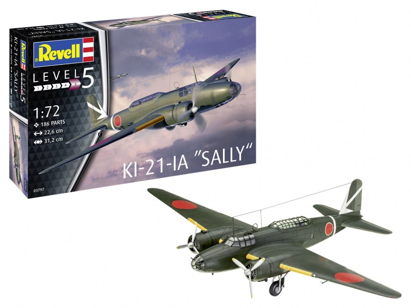 Revell Plastic ModelKit letadlo 03797 Ki-21-la 1:72