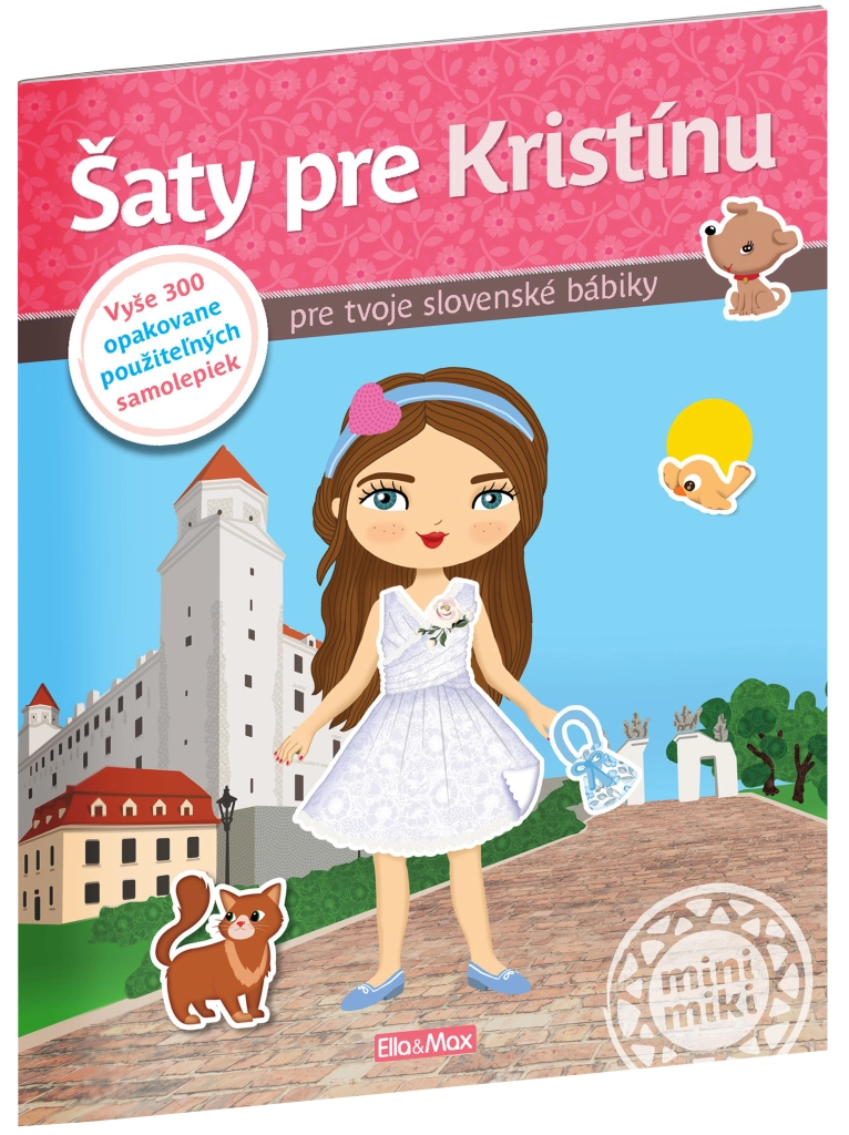 Šaty pre KRISTÍNU Kniha samolepiek