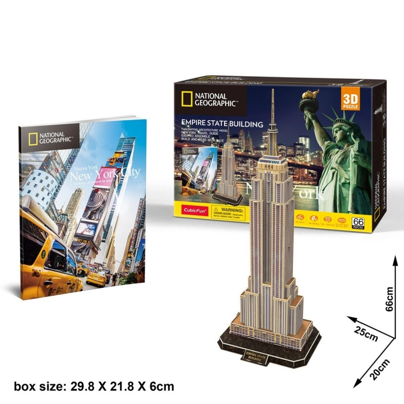 CubicFun 3D puzzle National Geographic Empire State Building 66 ks