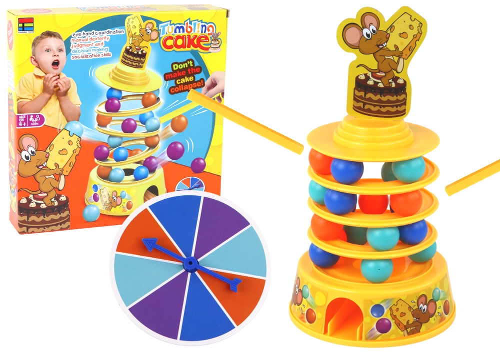 Lean Toys Myš Mice Balls Slide Tower Balls