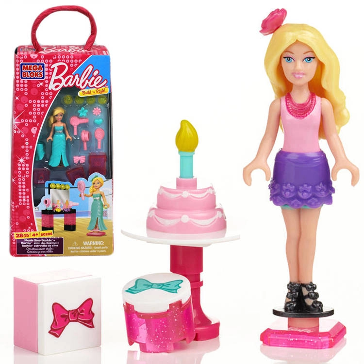 Mega Bloks Micro Barbie figurky, set 12 ks 80207