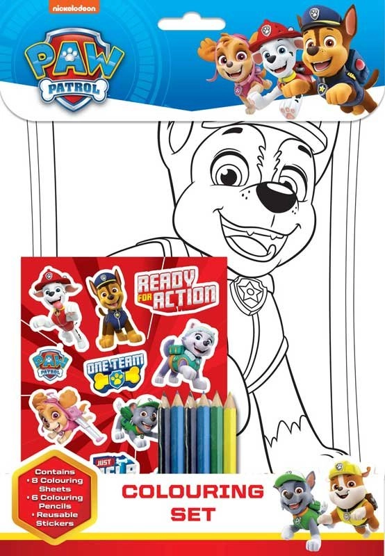 Nickeledeon Omalovánkový set PAW PATROL