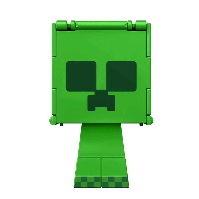 Mattel Minecraft Flippin Figure Creeper + Charged Creeper