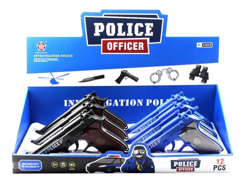 Mac Toys policejní pistole s odznakem