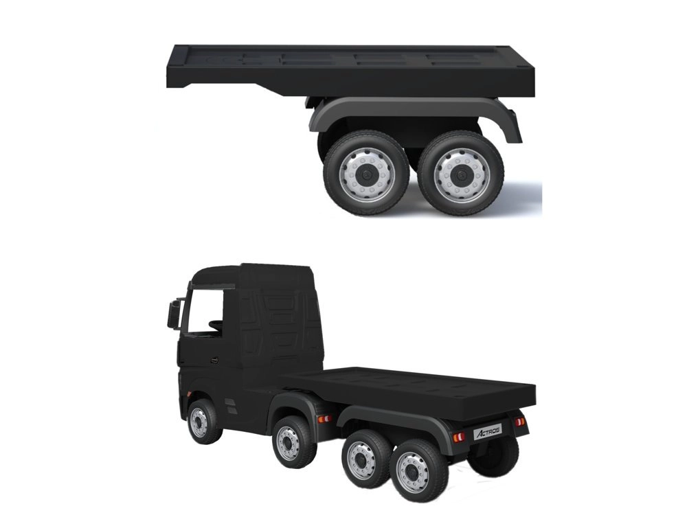 Lean Toys Návěs pro vozidlo HL358 Mercedes Actros černý 105 cm