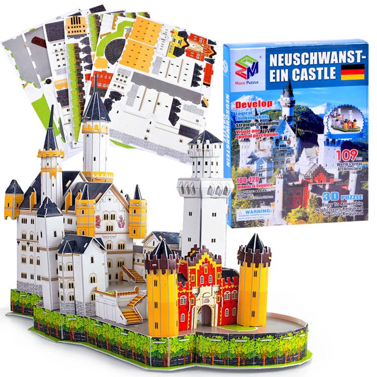 Magic Puzzle 3D puzzle Zámek Neuschwanstein 109 ks