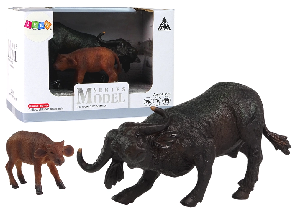 LEAN Toys Buffalo Calf African Zoo Animals