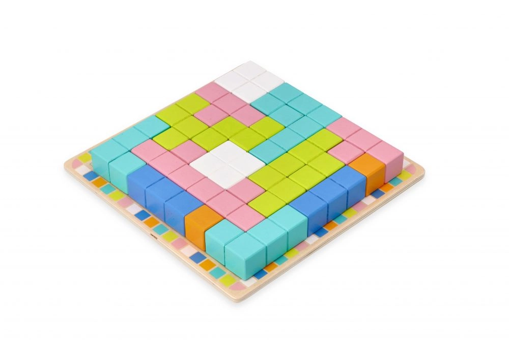 Adam Toys Dřevěná skládací hra TETRIS 19ks