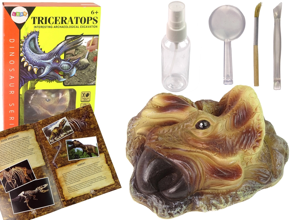 Lean Toys Vzdělávací sada Triceratops Dinosaur Excavation