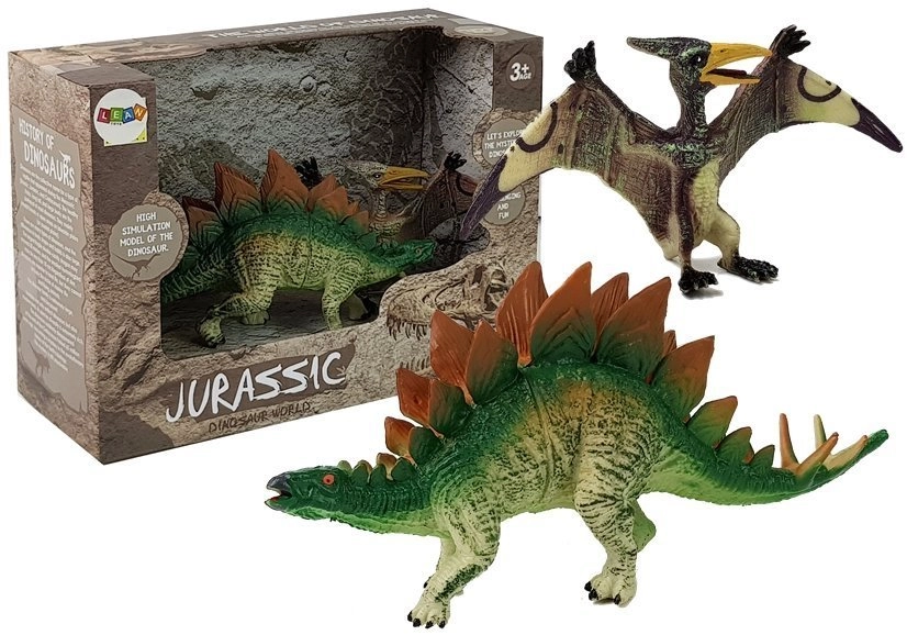 LEAN Toys Stegosaurus Pteranodon Dinosaur