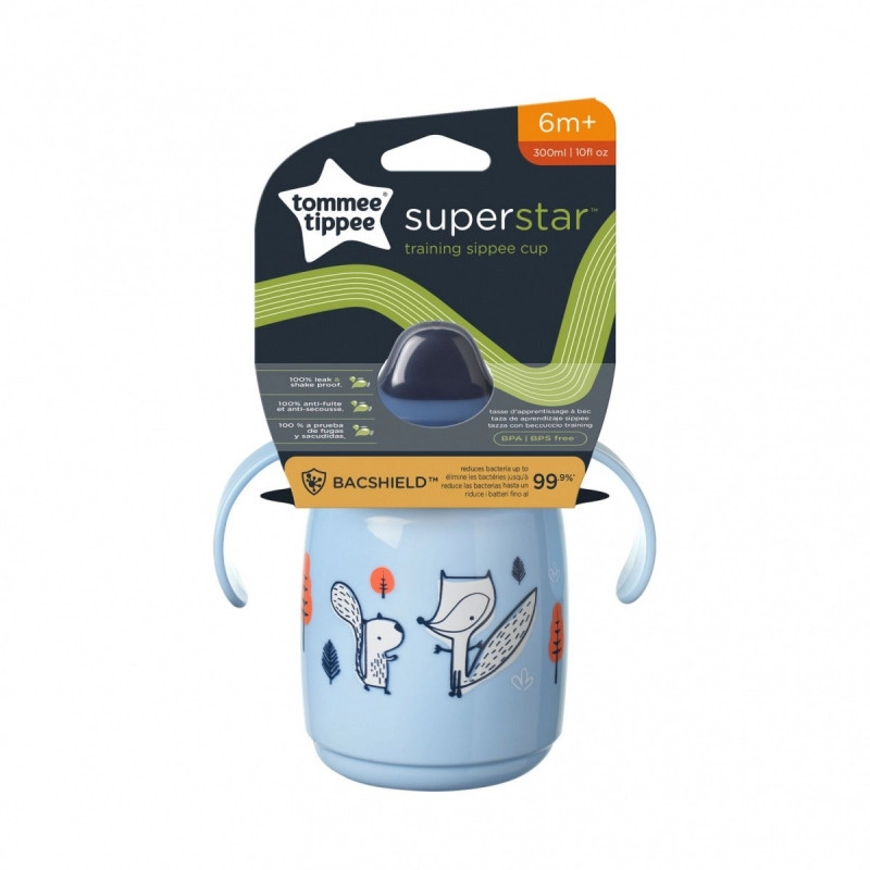 Tommee Tippee netekoucí hrnek Superstar Blue 300 ml