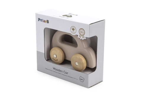 VIGA PolarB Wooden Push Car Brown