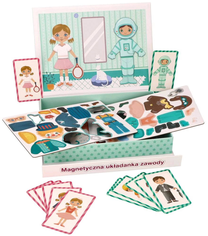 Adam Toys Magnetická vkládačka puzzle Profese