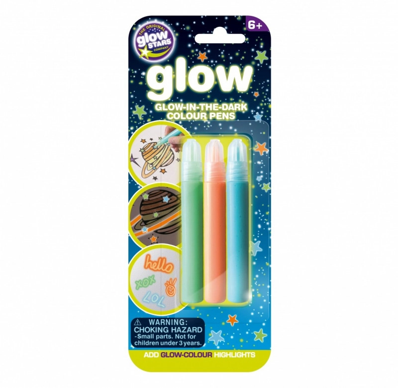 GlowStars Glow Barvy na textil 3 ks svítící ve tmě