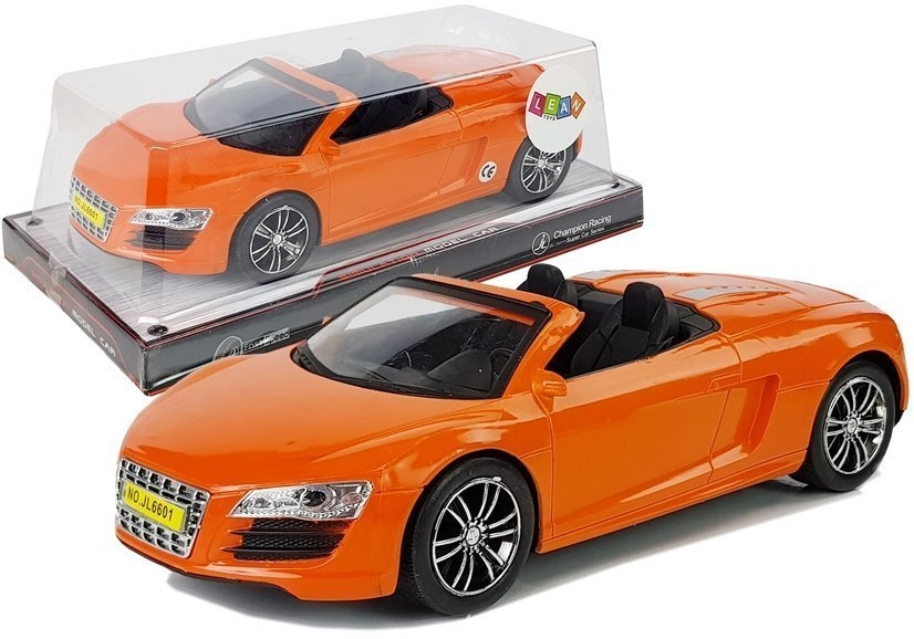 LEAN Toys Autíčko s napínáním Cabriolet Orange 1:18