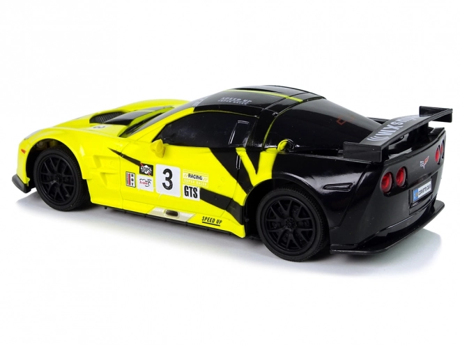 Sportovní auto R/C 1:24 Corvette Yellow C6.R 2.4 G Lights