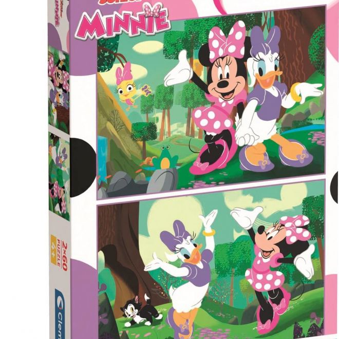 CLEMENTONI Puzzle Minnie 2x60 dílků