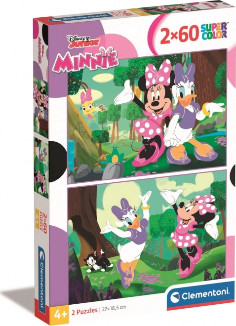 CLEMENTONI Puzzle Minnie 2x60 dílků