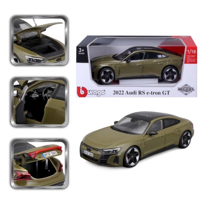 Bburago 1:18 Plus - 2022 Audi RS e-tron GT - Tactical Green