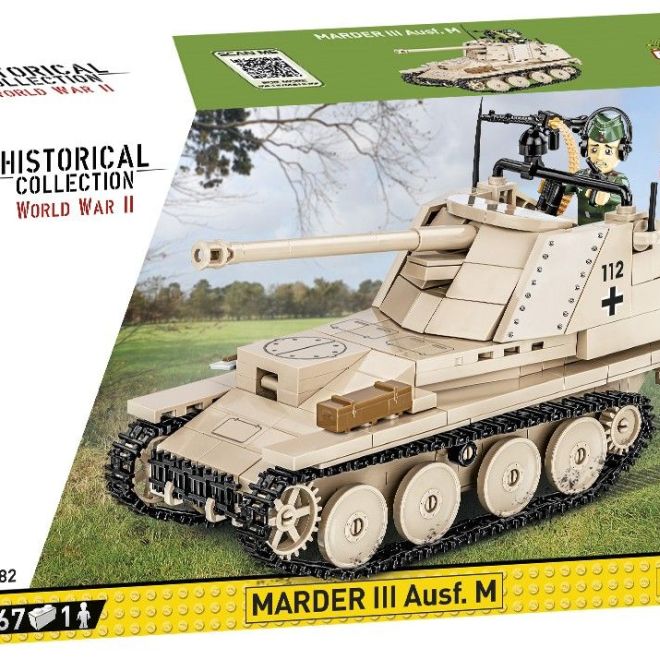 COBI 2282 II WW Marder III Ausf. M, 1:35, 367 k, 1 f