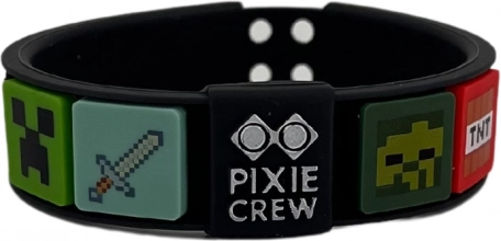 Nastavitelný náramek PIXIE CREW & MINECRAFT černý