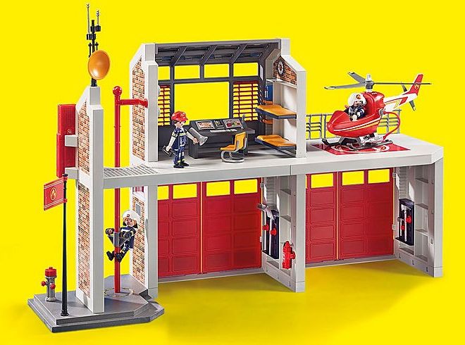 City Action figures set 9462 Velká hasičská stanice