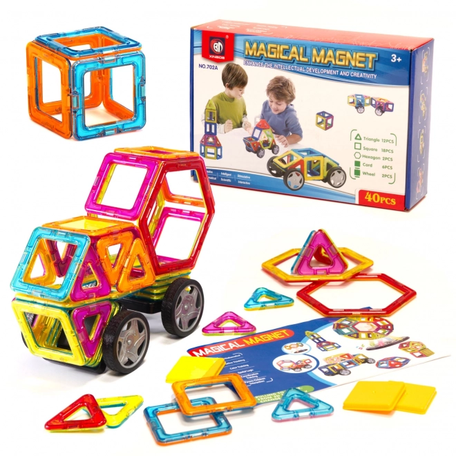 Magnetická stavebnice Magical Magnet - 40 dílů
