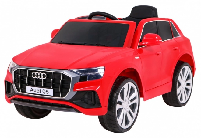 Audi Q8 Zvedák pro děti baterie Červená + Dálkové ovládání + EVA + Pomalý start + MP3 USB + LED dioda