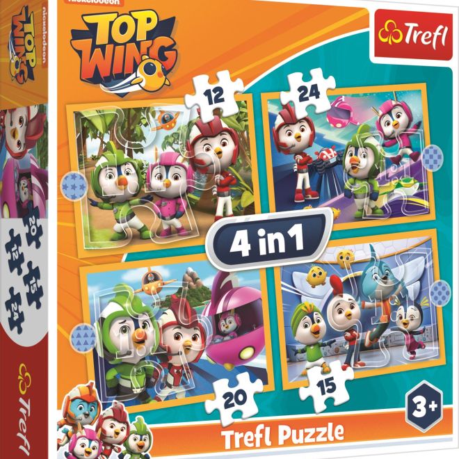 TREFL Puzzle Top Wing: Akademie 4v1 (12,15,20,24 dílků)
