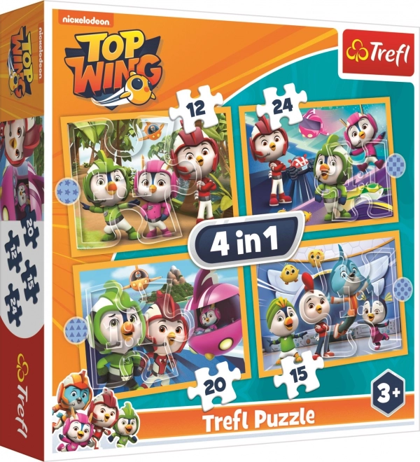 TREFL Puzzle Top Wing: Akademie 4v1 (12,15,20,24 dílků)