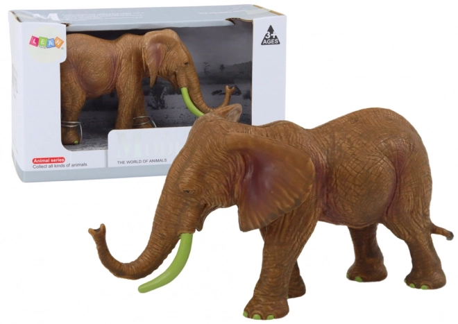Sběratelská figurka Africký slon Safari hnědý