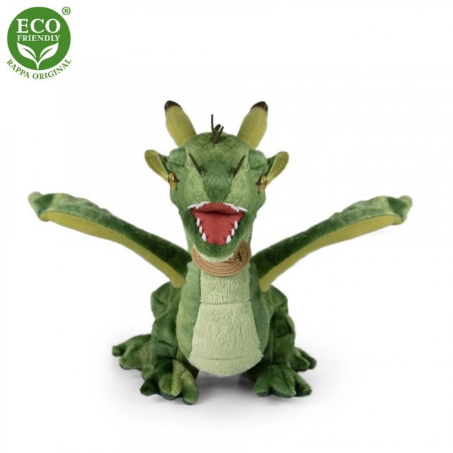 Rappa Plyšový drak zelený 40 cm ECO-FRIENDLY