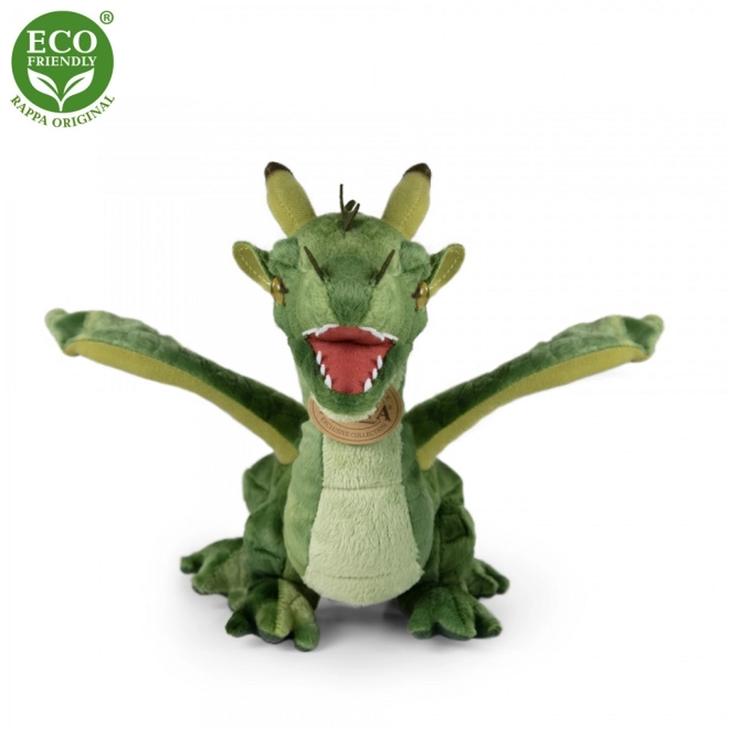 Rappa Plyšový drak zelený 40 cm ECO-FRIENDLY