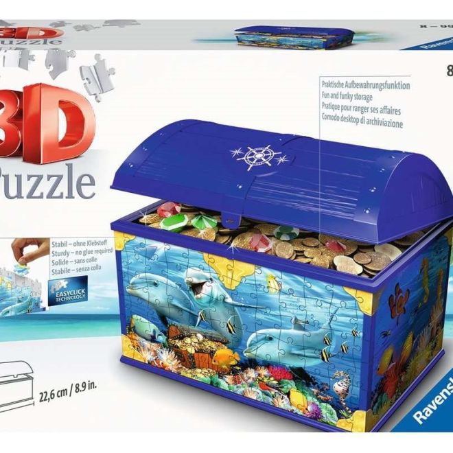 RAVENSBURGER 3D puzzle truhla Podmořský svět 223 dílků
