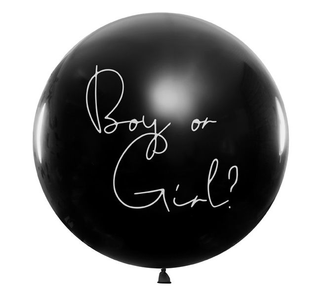 Balón pro odhalení pohlaví Chlapec nebo dívka - modré konfety 100 cm