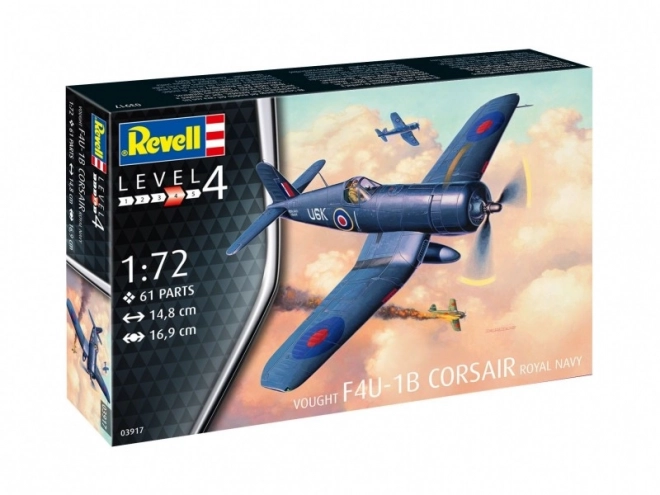 Plastikový model letadla F4U-1B Corsair Royal Navy