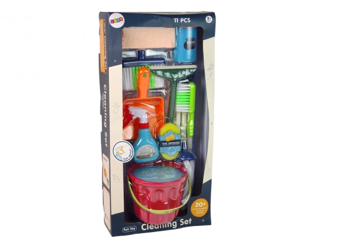 Úklidová sada 11 kusů pro čištění domácnosti Mop Broom Bucket
