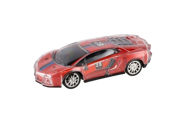 RC závodní auto se světelnými efekty - 16 cm