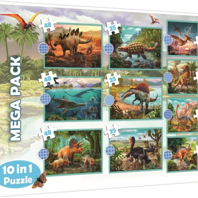 Puzzle Dinosauři 10v1