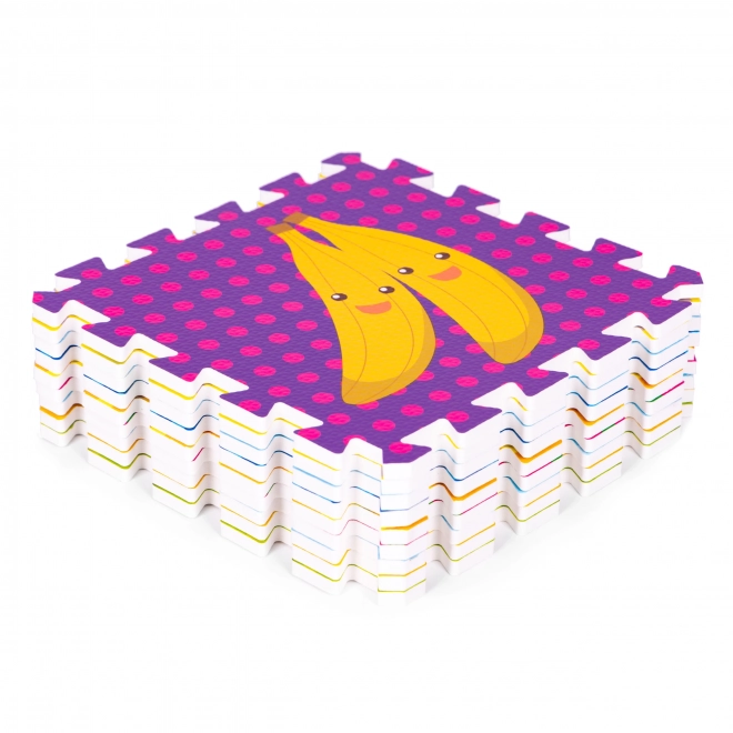 Pěnové puzzle 9 dílků - Ovoce