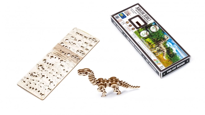 Dřevěné 3D puzzle - Diplodocus Dinosaurus