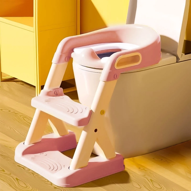 Žlutý dětský nočník se schůdky ECOTOYS