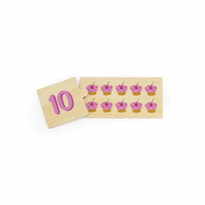 Sada Dřevěné Puzzle Viga Montessori